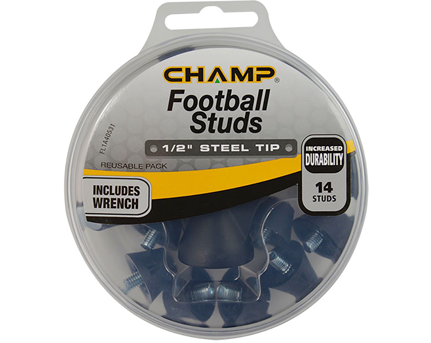 Champ Steel Tip Football Stud 1 2 Spikes 14 Pack Dick s Sporting Goods