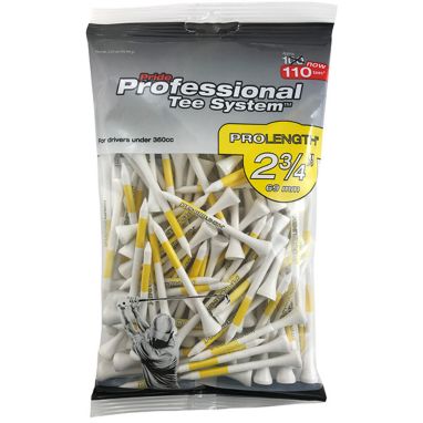 sorry, Pride PTS 2.75" Yellow on White ProLength Tees - 110 Pack is currently out of stock