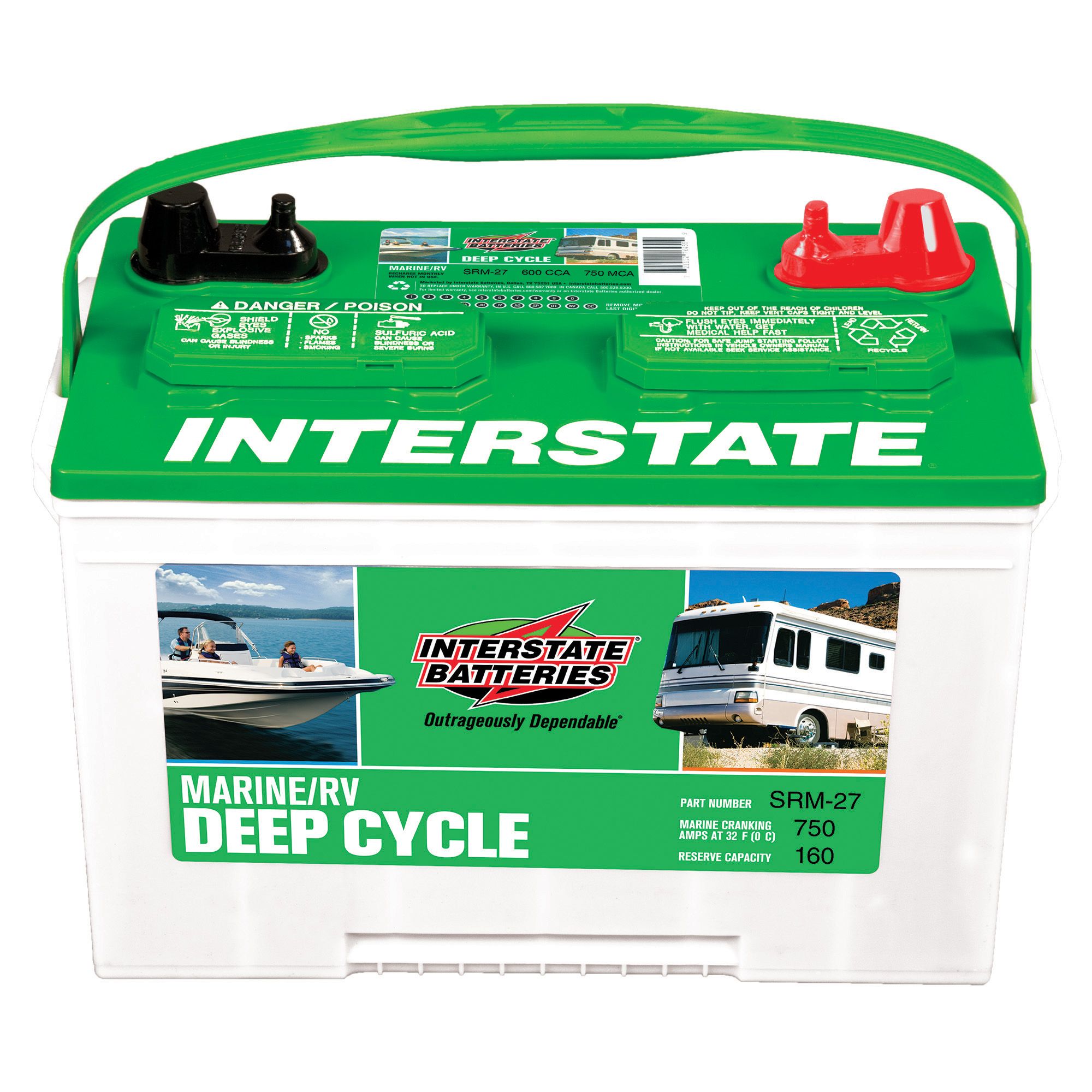 Interstate Batteries SRM-27 Marine/RV Deep Cycle Battery | Publiclands