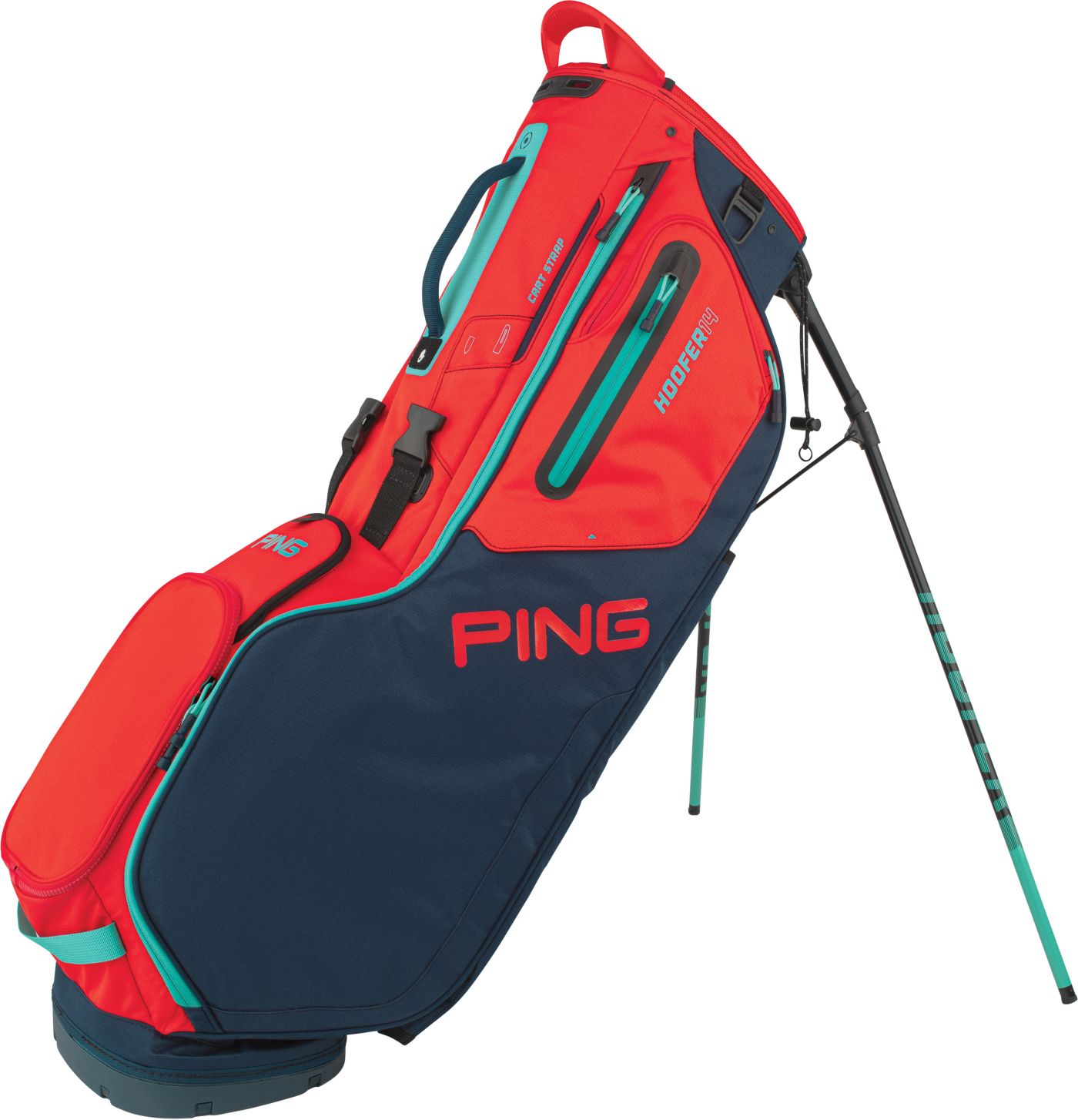 Ping Hoofer 4 Way Adjustable 2024 Dual Strap Golf Stand Bag