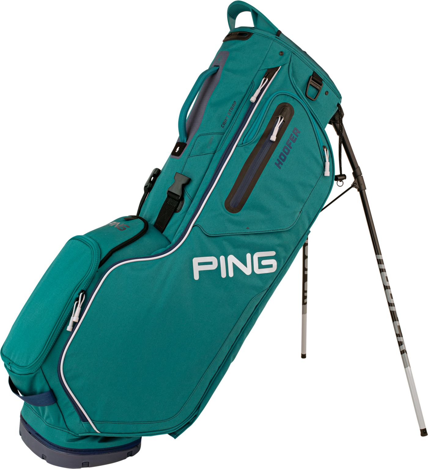 Ping Hoofer Stand Bag Blue White Double Shoulder Strap 4 Way offers Divider