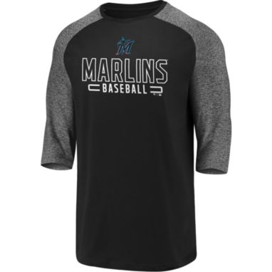 sorry, Fanatics Men's Miami Marlins Black Marble Three-Quarter Sleeve T-Shirt is currently out of stock
