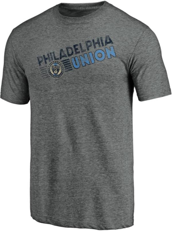 MLS Men's Philadelphia Union Retro Speed Grey Tri-Blend T-Shirt