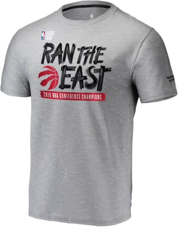 NBA Men's 2019 Eastern Conference Champions Toronto Raptors Grey Locker Room T-Shirt