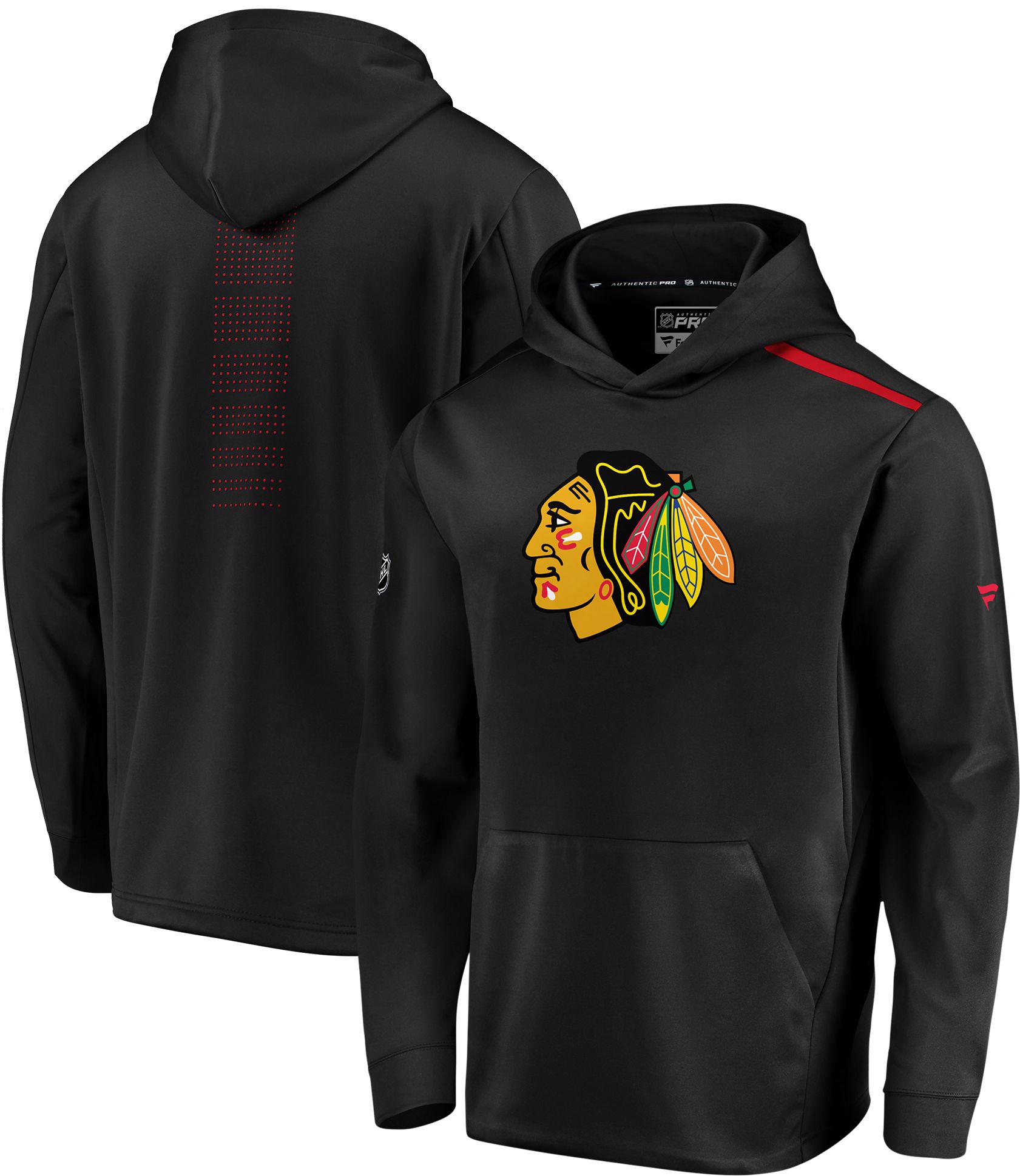 mens blackhawks zip up hoodie