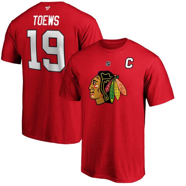NHL Men's Chicago Blackhawks Jonathan Toews #19 Red Player T-Shirt product image