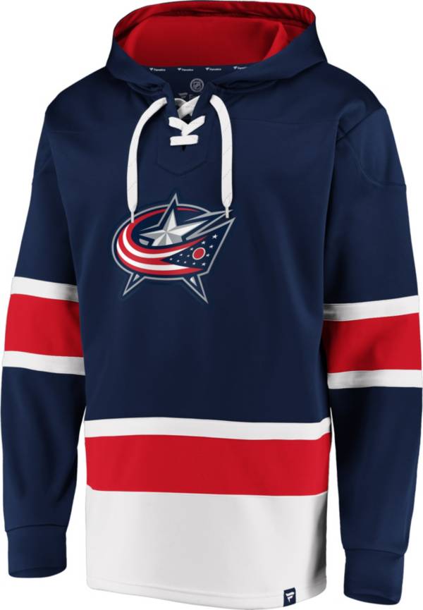 NHL Men's Columbus Blue Jackets Power Play Navy Pullover Hoodie