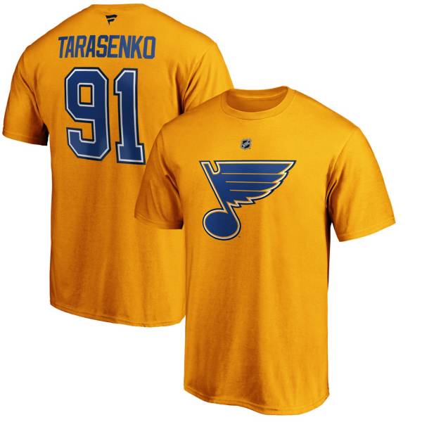 NHL Men's St. Louis Blues Vladimir Tarasenko #91 Gold Player T-Shirt