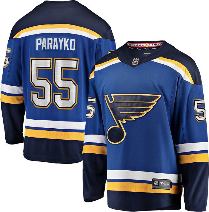 Fanatics NHL Men's St. Louis Blues Colton Parayko #55 Breakaway Home Replica Jersey, XL, Blue