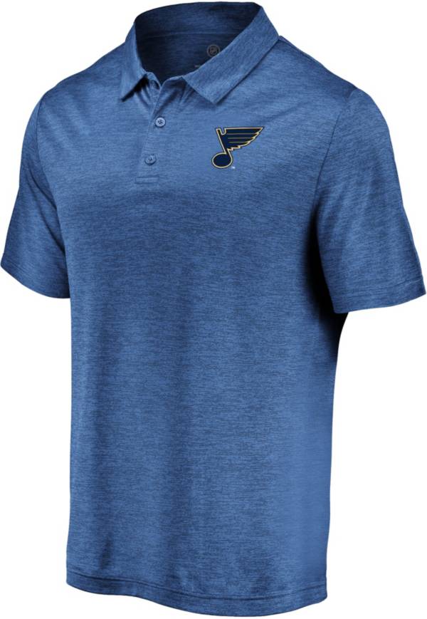 NHL Men's St. Louis Blues Iconic Royal Polo