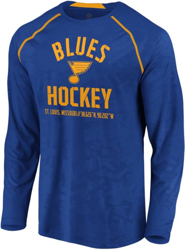 NHL Men&#39;s St. Louis Blues Destination Royal Long Sleeve Shirt | DICK&#39;S Sporting Goods