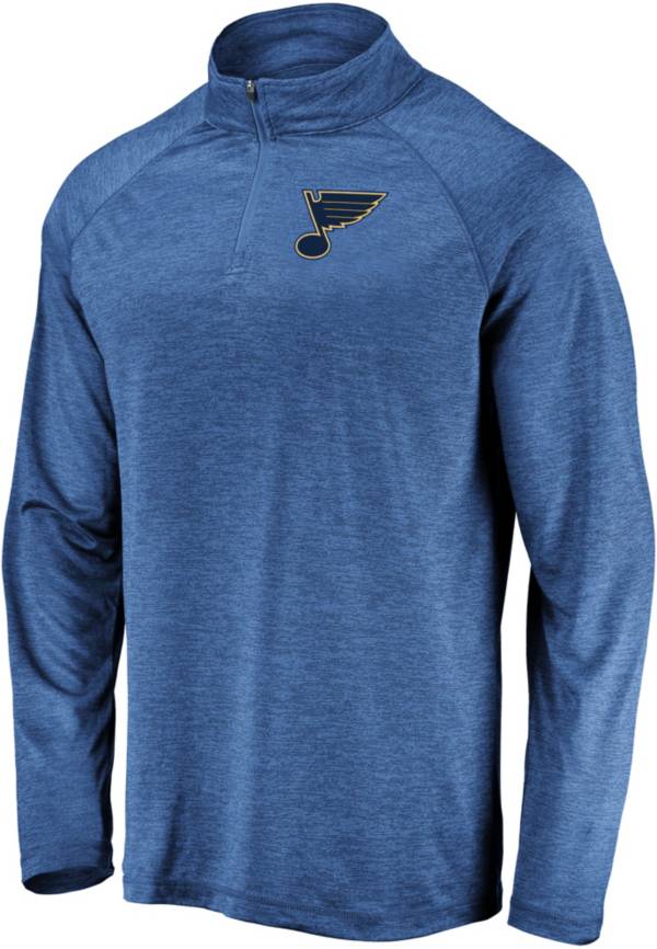 NHL Men&#39;s St. Louis Blues Logo Royal Heathered Quarter-Zip Pullover | DICK&#39;S Sporting Goods