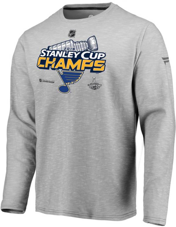 NHL Men's 2019 Stanley Cup Champions St. Louis Blues Locker Room Long Sleeve Shirt