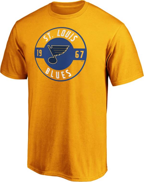 NHL Men's St. Louis Blues Yellow Circle T-Shirt product image