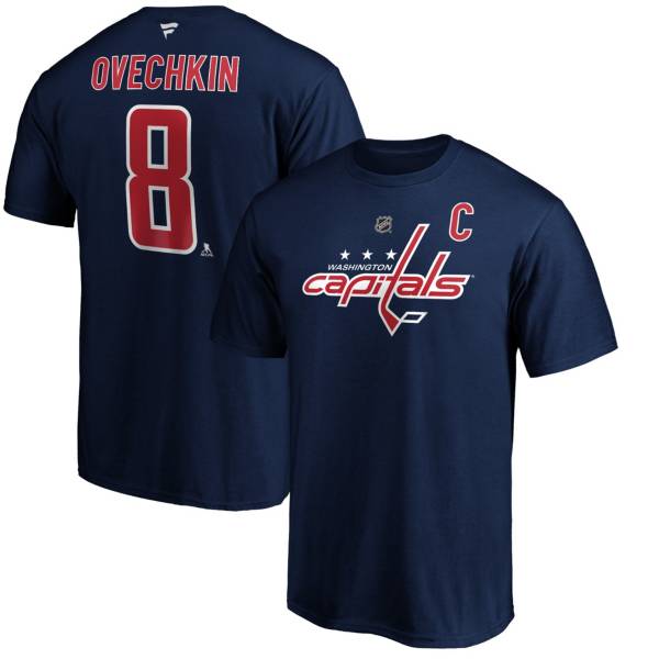 NHL Men's Washington Capitals Alexander Ovechkin #8 Navy Player T-Shirt ...