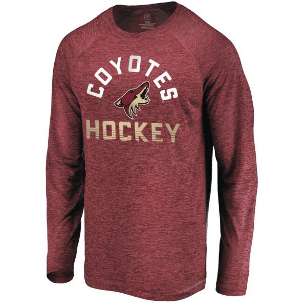 NHL Men's Arizona Coyotes Breezer Maroon Long Sleeve Shirt