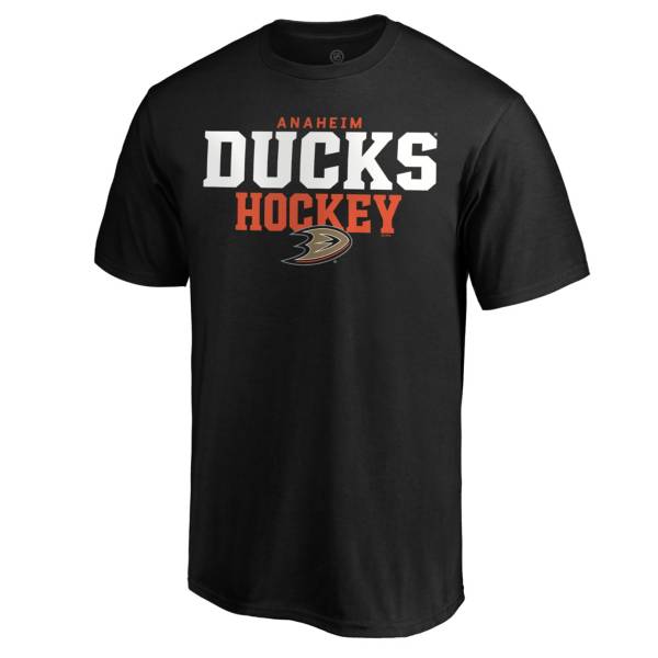 NHL Men's Anaheim Ducks Iconic Black T-Shirt