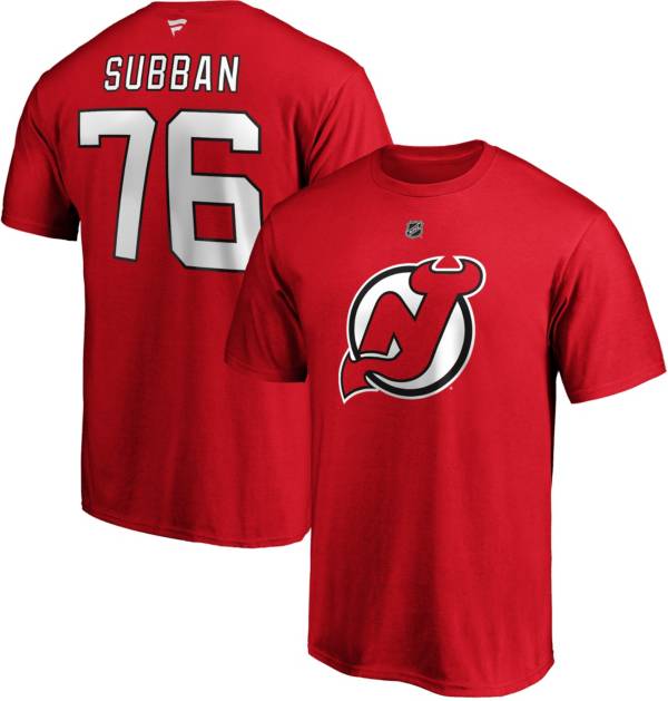 NHL Men's New Jersey Devils P.K. Subban #76 Red Player T-Shirt product image