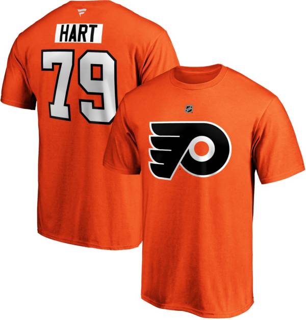 NHL Men's Philadelphia Flyers Carter Hart #79 Orange Player T-Shirt product image