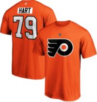 Men's Philadelphia Flyers #79 Carter Hart Orange 2021 Reverse