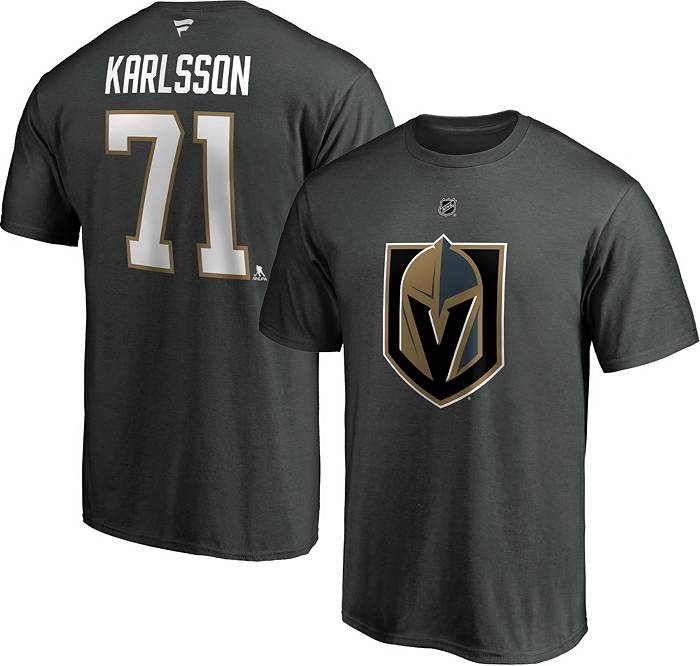 NHL Men's Vegas Golden Knights William Karlsson #71 Grey Player T