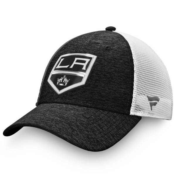 NHL Men's Los Angeles Kings Authentic Pro Locker Room Black Trucker Hat