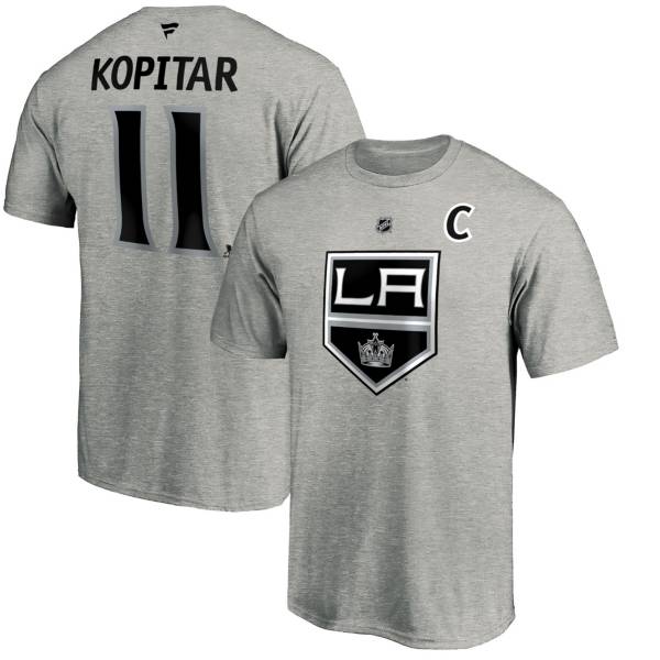 Reebok Men's Los Angeles Kings Anze Kopitar #11 Player Black T-Shirt, Team