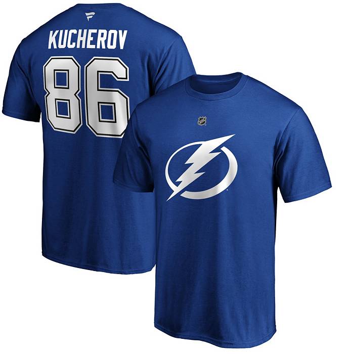 NHL Men's Tampa Bay Lightning Nikita Kucherov #86 Breakaway Home Replica Jersey, Medium, Blue