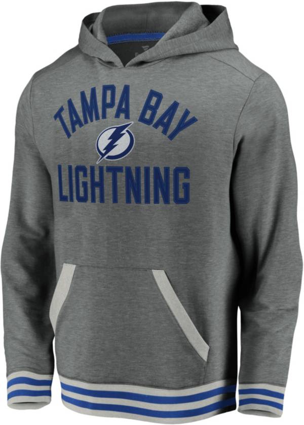 NHL Men's Tampa Bay Lightning Upper Class Heather Grey Pullover Hoodie