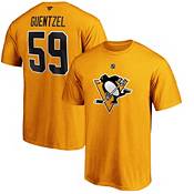 Jake Guentzel Adidas Pittsburgh Penguins Black Name & Number T-Shirt