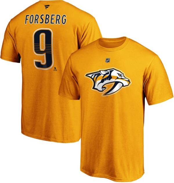 NHL Men's Nashville Predators Filip Forsberg #9 Gold Player T-Shirt product image