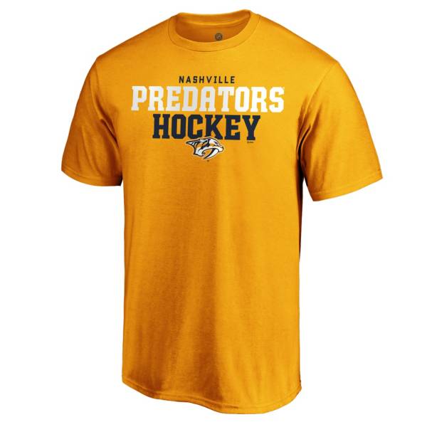 NHL Men's Nashville Predators Iconic Yellow T-Shirt