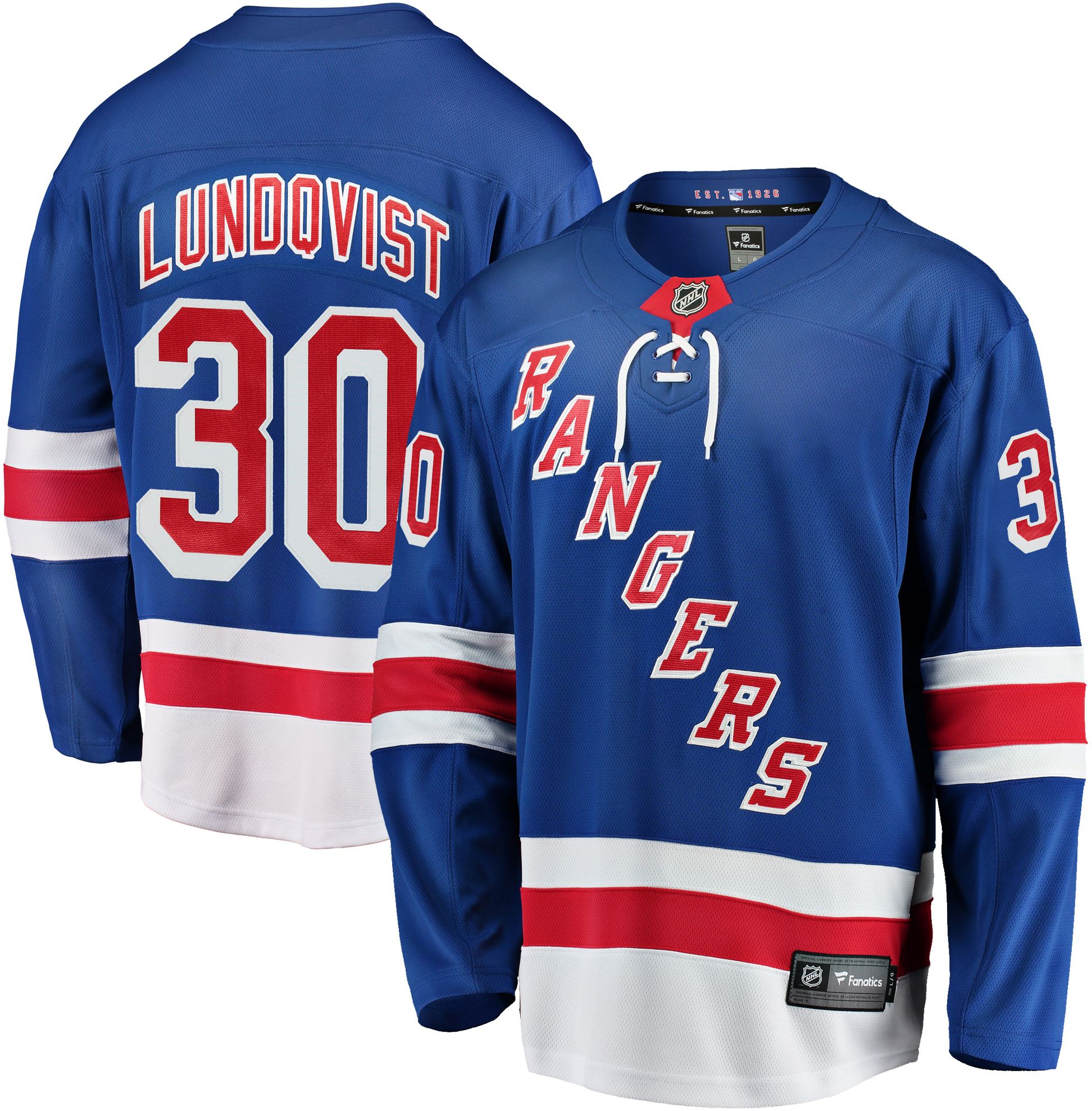 lundqvist jersey mens