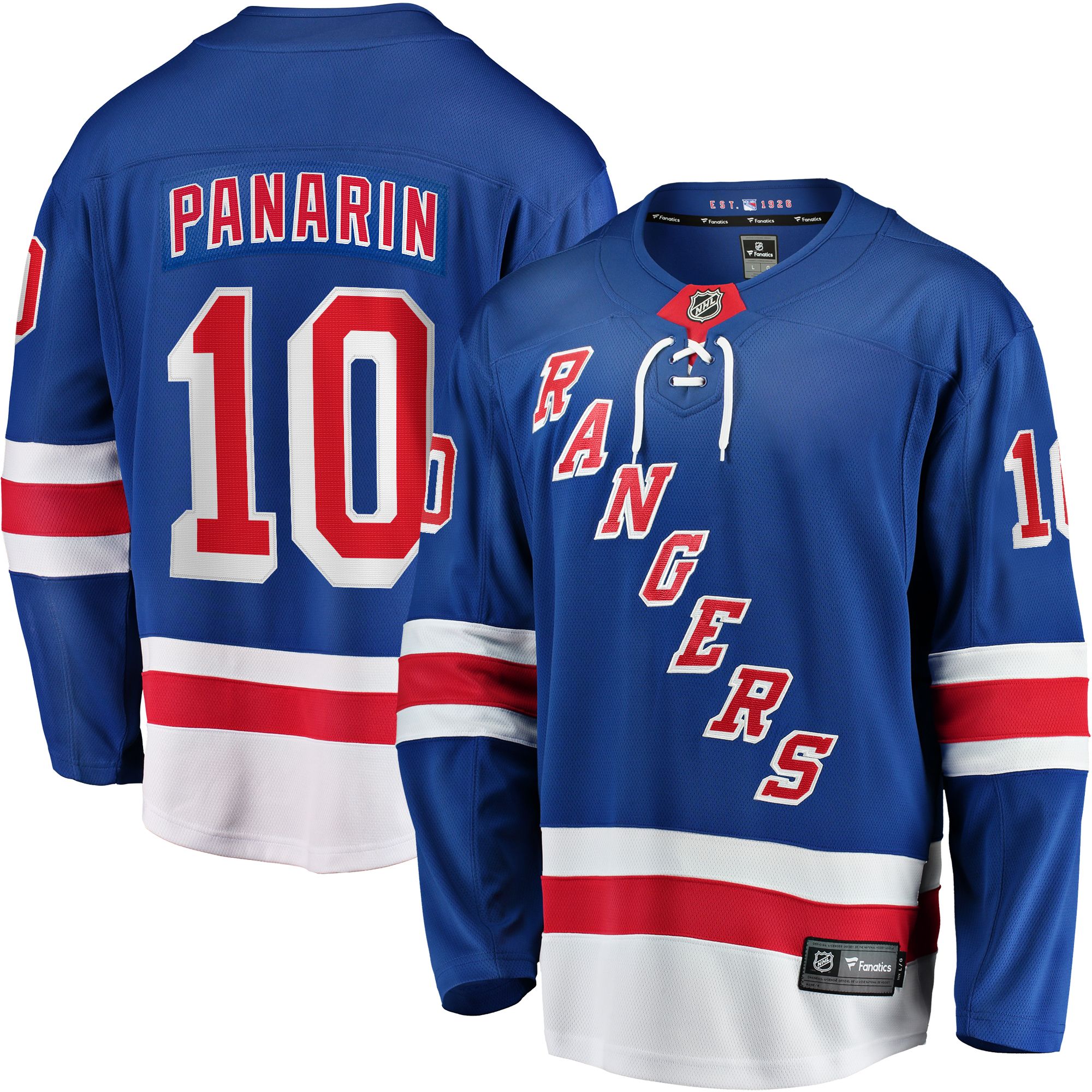New York Rangers Artemi Panarin #10 