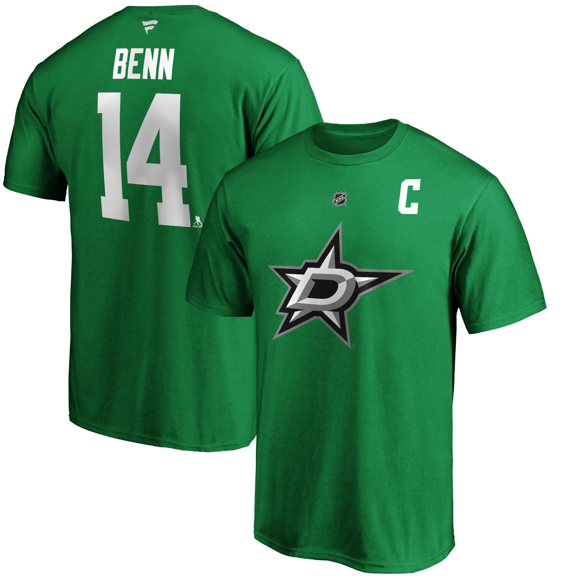 NHL Men's Dallas Stars Jamie Benn #14 Green Player T-Shirt product image
