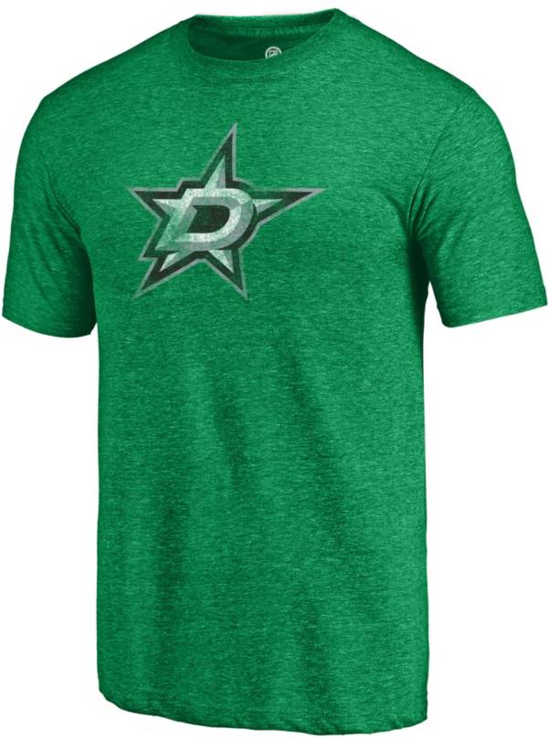 NHL Men's Dallas Stars Green Logo Tri-Blend T-Shirt product image