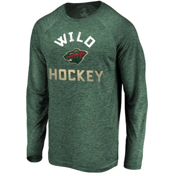 NHL Men's Minnesota Wild Breezer Green Long Sleeve Shirt product image
