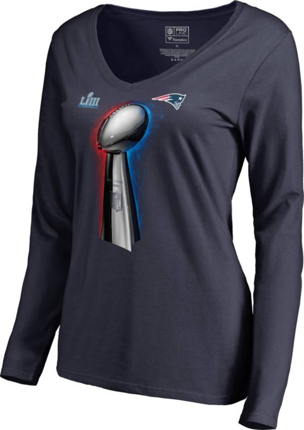 NFL Women's Super Bowl LIII Champions New England Patriots Parade Celebration Long Sleeve Shirt