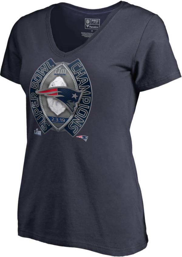 NFL Women's Super Bowl LIII Champions New England Patriots Ring T-Shirt