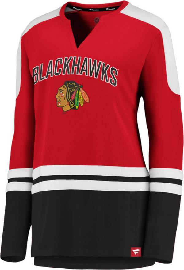 NHL Women's Chicago Blackhawks Slapshot Red Long Sleeve T-Shirt