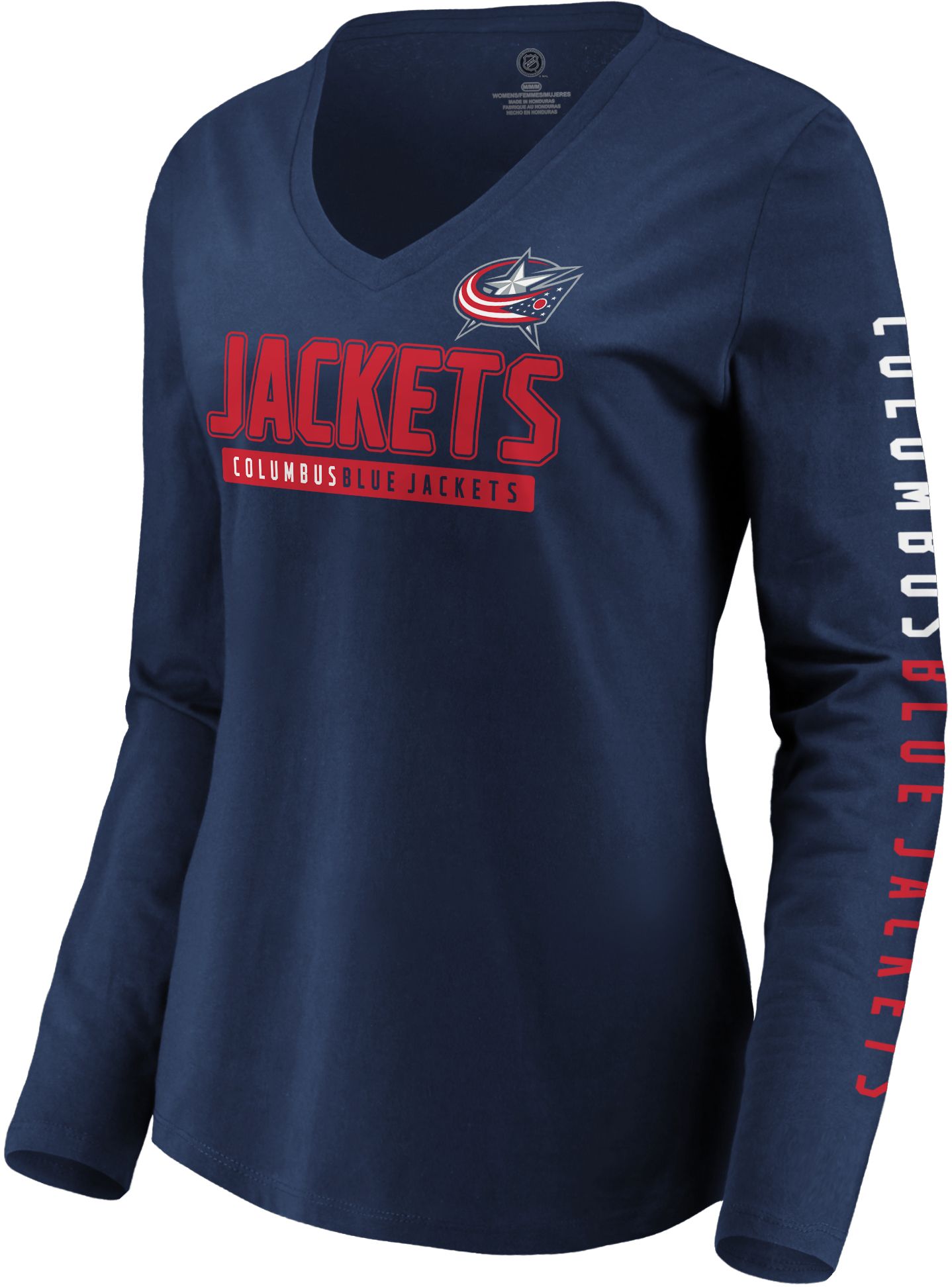 columbus blue jackets long sleeve shirt