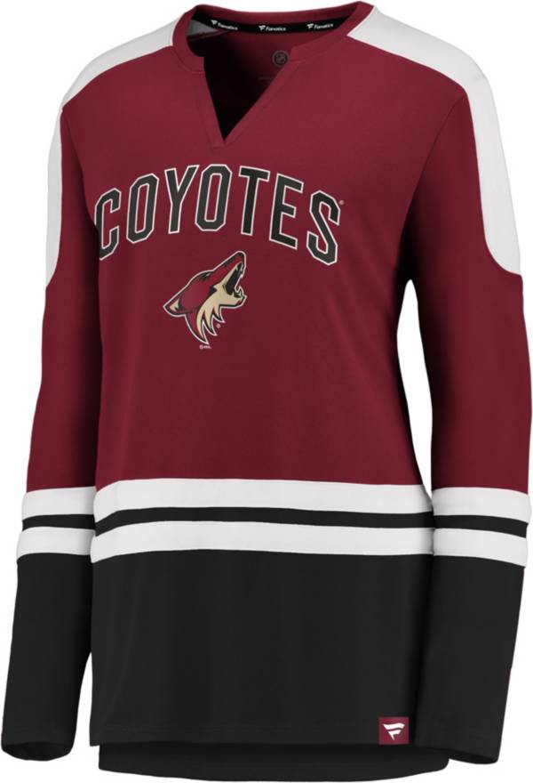 NHL Women's Arizona Coyotes Slapshot Maroon Long Sleeve T-Shirt