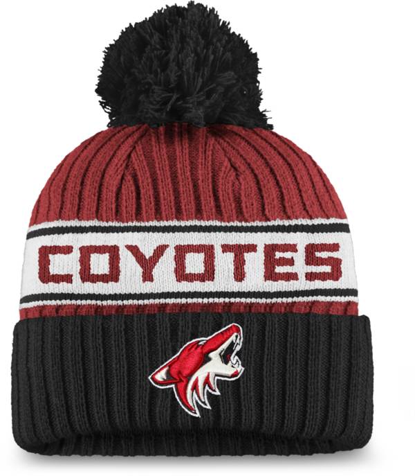 NHL Women's Arizona Coyotes Authentic Pro Maroon Pom Knit Beanie product image