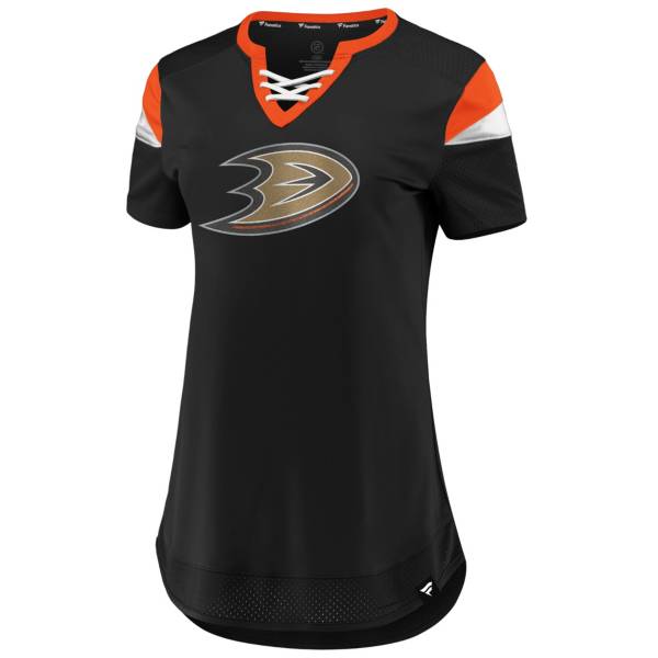 NHL Women's Anaheim Ducks Athena Black T-Shirt