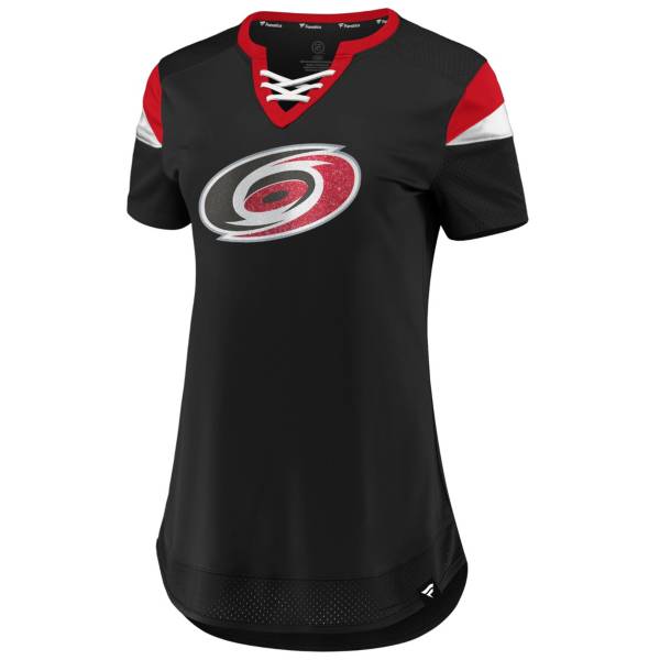 NHL Women's Carolina Hurricanes Athena Black T-Shirt