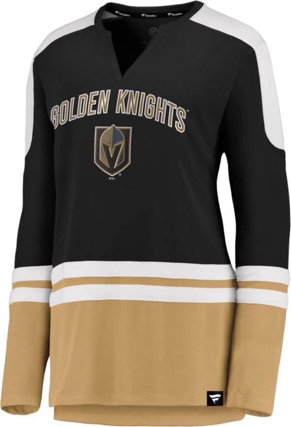 NHL Women's Las Vegas Golden Knights Slapshot Black Long Sleeve T-Shirt