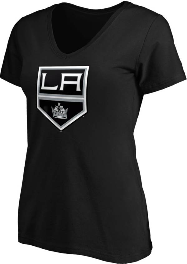 NHL Women's Los Angeles Kings Primary Logo Black V-Neck T-Shirt product image