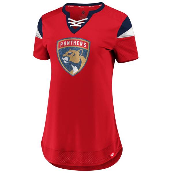 NHL Women's Florida Panthers Athena Red T-Shirt