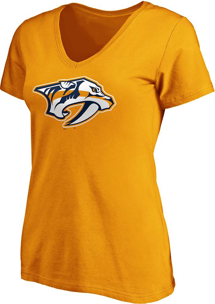 Women's Fanatics Branded Gold Nashville Predators Jersey Long Sleeve T-Shirt