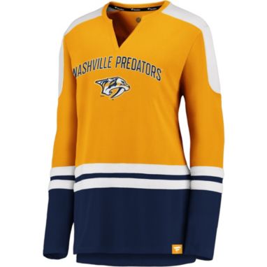 sorry, NHL Women's Nashville Predators Slapshot Yellow Long Sleeve T-Shirt is currently out of stock